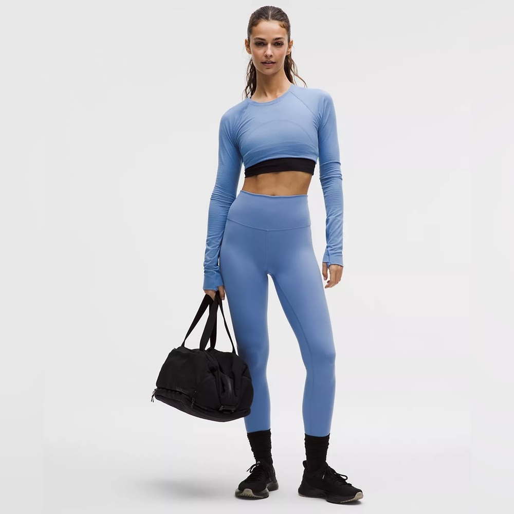 Lululemon Wunder Train Hi-Rise Blue Leggings